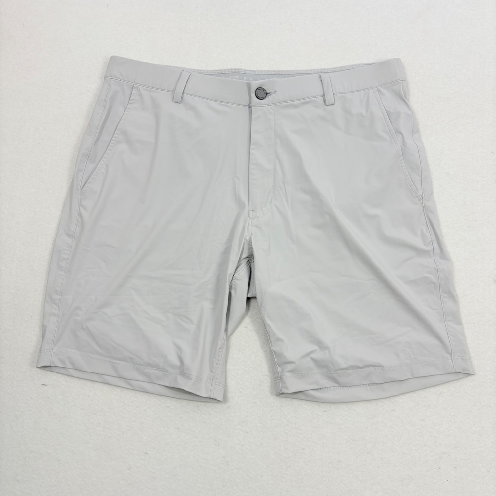 Infinity Linearflex Shorts‎ Mens L 35 Gray Performance Golf Moisture Wicking 8"
